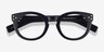 Morla Black AcetateEyeglass Frames from EyeBuyDirect, Closed View