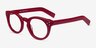 Morla Burgundy AcetateEyeglass Frames from EyeBuyDirect, Angle View