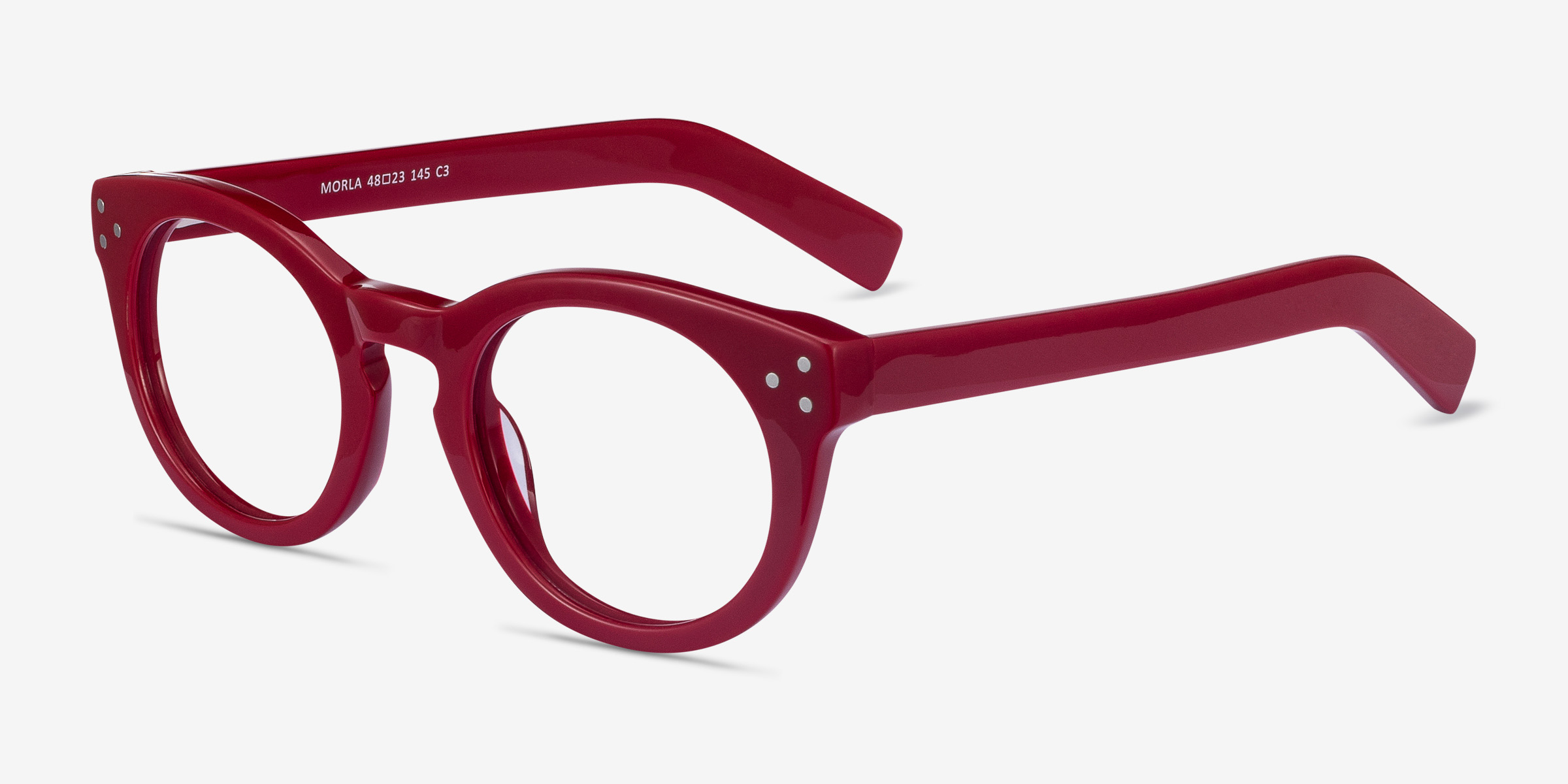 Morla Round Burgundy Full Rim Eyeglasses Eyebuydirect