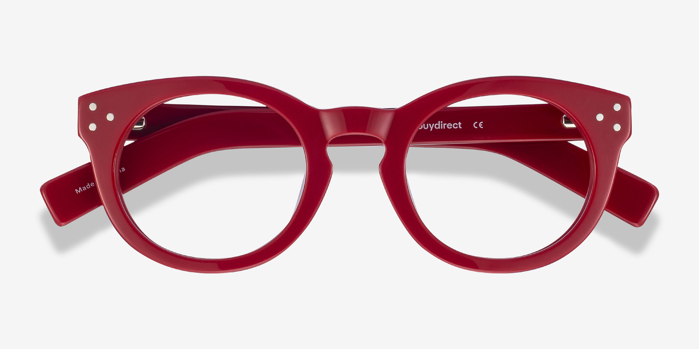 Morla Round Burgundy Full Rim Eyeglasses Eyebuydirect