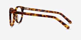 Morning Warm Tortoise Acetate Eyeglass Frames from EyeBuyDirect, Side View