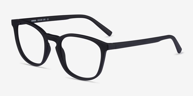Persea Basalt PlasticEyeglass Frames from EyeBuyDirect, Angle View