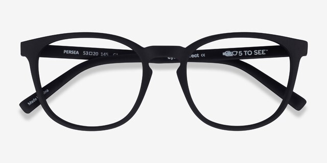 Persea Basalt PlasticEyeglass Frames from EyeBuyDirect, Closed View