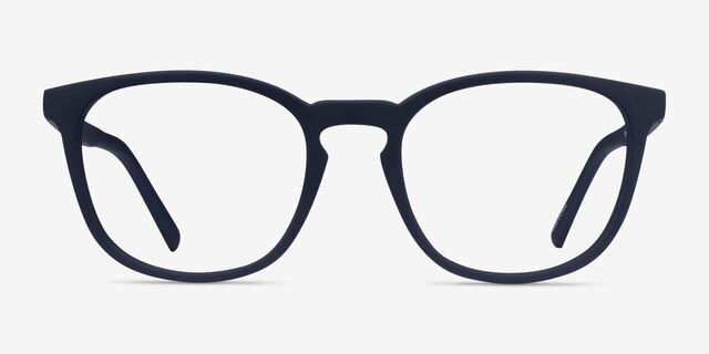 Persea Abyssal Blue PlasticEyeglass Frames from EyeBuyDirect, Front View