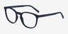 Persea Abyssal Blue PlasticEyeglass Frames from EyeBuyDirect, Angle View