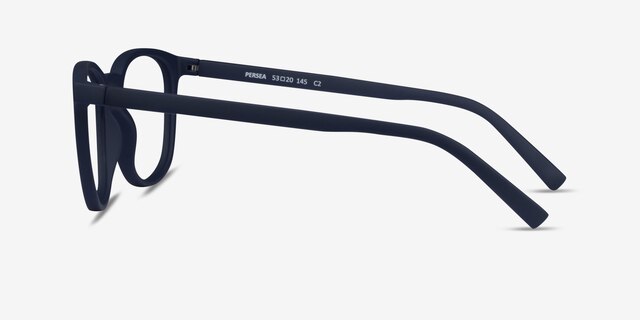 Persea Abyssal Blue PlasticEyeglass Frames from EyeBuyDirect, Side View