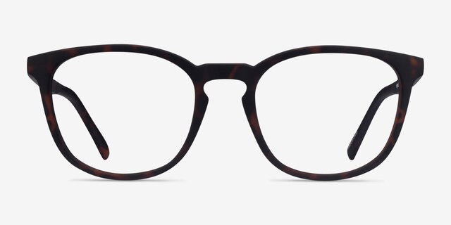 Persea Warm Tortoise PlastiqueMontures de lunettes de vue d'EyeBuyDirect, Vue de Face