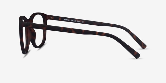 Persea Warm Tortoise PlastiqueMontures de lunettes de vue d'EyeBuyDirect, Vue de Côté