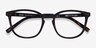 Persea Warm Tortoise PlastiqueMontures de lunettes de vue d'EyeBuyDirect, Vue Rapprochée