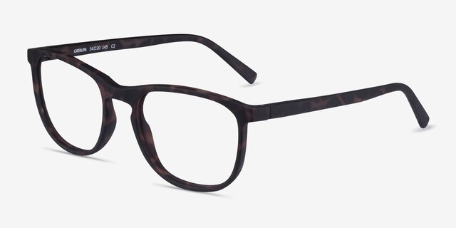 Catalpa Warm Tortoise PlasticEyeglass Frames from EyeBuyDirect, Angle View