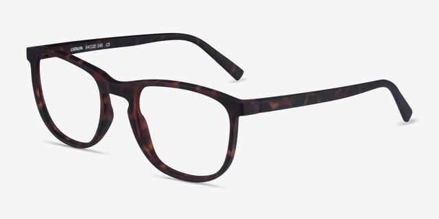 Catalpa Light Tortoise Éco-responsableMontures de lunettes de vue d'EyeBuyDirect, Vue d'Angle