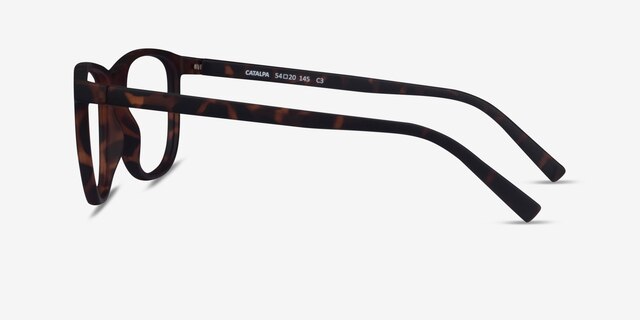 Catalpa Light Tortoise Éco-responsableMontures de lunettes de vue d'EyeBuyDirect, Vue de Côté
