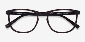 Catalpa Light Tortoise Plastique Montures de lunettes de vue d'EyeBuyDirect, Vue Rapprochée