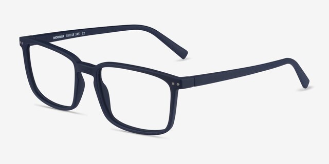 Moringa Abyssal Blue Eco-friendlyEyeglass Frames from EyeBuyDirect, Angle View