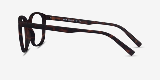 Aloe Warm Tortoise PlastiqueMontures de lunettes de vue d'EyeBuyDirect, Vue de Côté
