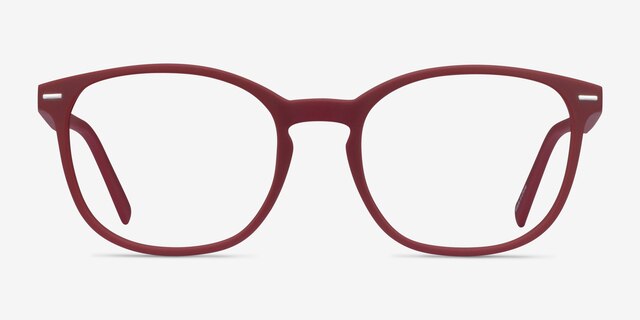Aloe Crimson Eco-friendlyEyeglass Frames from EyeBuyDirect, Front View
