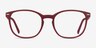 Aloe Crimson Eco-friendlyEyeglass Frames from EyeBuyDirect, Front View