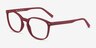 Aloe Crimson Eco-friendlyEyeglass Frames from EyeBuyDirect, Angle View