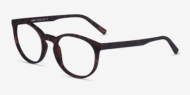Citrus Warm Tortoise Eco-friendlyEyeglass Frames from EyeBuyDirect, Angle View