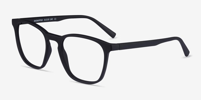 Eucalyptus Basalt PlastiqueMontures de lunettes de vue d'EyeBuyDirect, Vue d'Angle