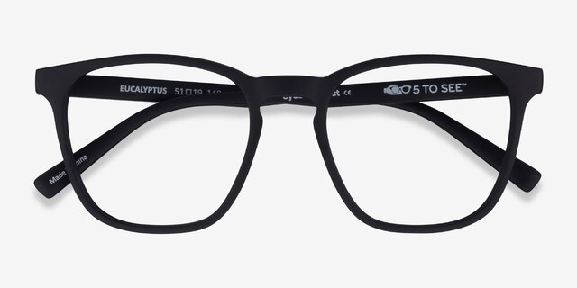 Eucalyptus Basalt PlastiqueMontures de lunettes de vue d'EyeBuyDirect, Vue Rapprochée