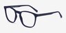 Eucalyptus Abyssal Blue PlastiqueMontures de lunettes de vue d'EyeBuyDirect, Vue d'Angle