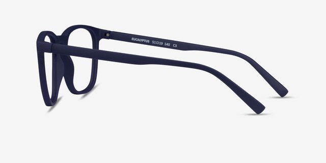 Eucalyptus Abyssal Blue PlastiqueMontures de lunettes de vue d'EyeBuyDirect, Vue de Côté