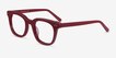 Romy Burgundy AcetateEyeglass Frames from EyeBuyDirect, Angle View