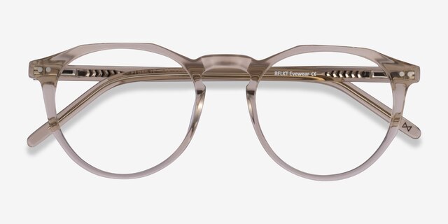 Planete Champagne AcetateEyeglass Frames from EyeBuyDirect, Closed View