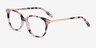 Jasmine Ivory Tortoise AcetateEyeglass Frames from EyeBuyDirect, Angle View