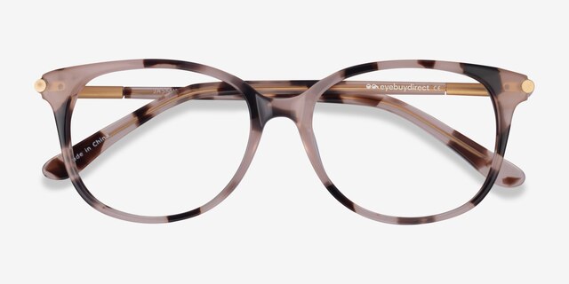 Jasmine Ivory Tortoise AcetateEyeglass Frames from EyeBuyDirect, Closed View
