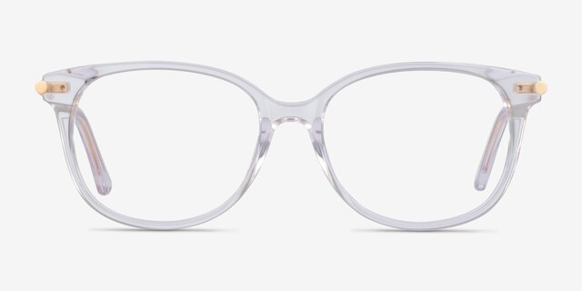 Jasmine Clear AcetateEyeglass Frames from EyeBuyDirect, Front View