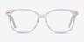 Jasmine Clear AcetateEyeglass Frames from EyeBuyDirect, Front View