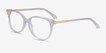 Jasmine Clear AcetateEyeglass Frames from EyeBuyDirect, Angle View