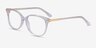 Jasmine Clear AcetateEyeglass Frames from EyeBuyDirect, Angle View