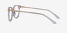 Jasmine Clear AcetateEyeglass Frames from EyeBuyDirect, Side View