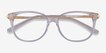 Jasmine Clear AcetateEyeglass Frames from EyeBuyDirect, Closed View