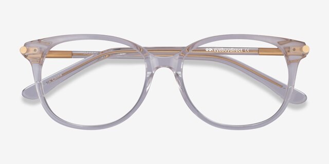 Jasmine Clear AcetateEyeglass Frames from EyeBuyDirect, Closed View