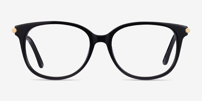 Jasmine Black Acetate Eyeglass Frames from EyeBuyDirect