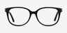 Jasmine Black AcetateEyeglass Frames from EyeBuyDirect, Front View