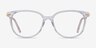Jasmine Clear AcetateEyeglass Frames from EyeBuyDirect, Front View