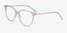 Jasmine Clear AcetateEyeglass Frames from EyeBuyDirect, Angle View