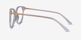 Jasmine Transparent Acétate Montures de lunettes de vue d'EyeBuyDirect, Vue de Côté