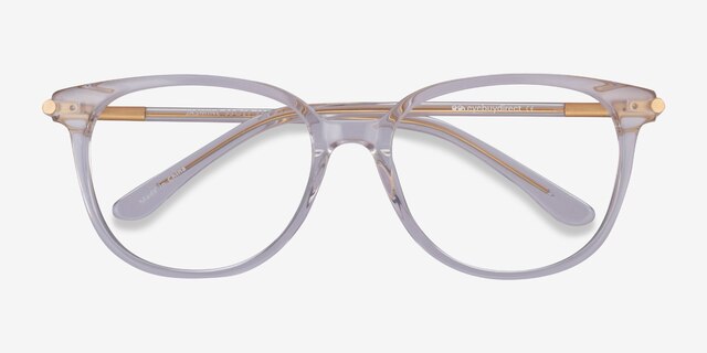 Jasmine Clear AcetateEyeglass Frames from EyeBuyDirect, Closed View