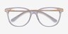 Jasmine Clear AcetateEyeglass Frames from EyeBuyDirect, Closed View