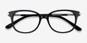 Jasmine Black AcetateEyeglass Frames from EyeBuyDirect, Closed View