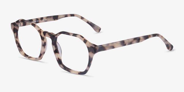 Orchid Ivory Tortoise AcetateEyeglass Frames from EyeBuyDirect, Angle View