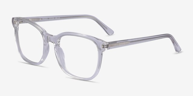 Tower Clear AcetateEyeglass Frames from EyeBuyDirect, Angle View
