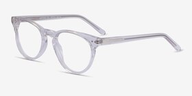 Notting Hill Transparent Acétate Montures de lunettes de vue d'EyeBuyDirect, Vue d'Angle