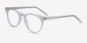 Notting Hill Clear AcetateEyeglass Frames from EyeBuyDirect, Angle View